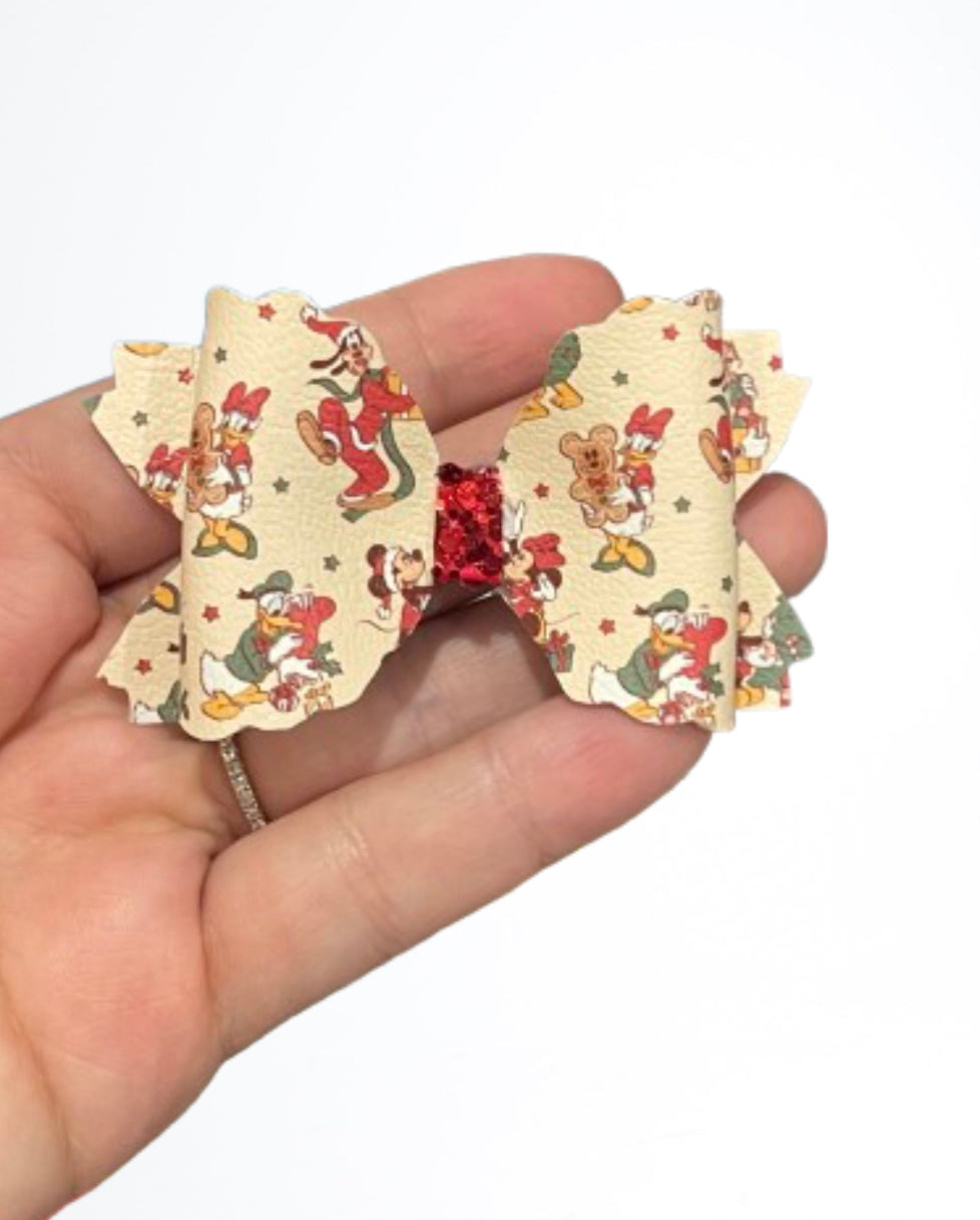 vintage mouse Christmas bow