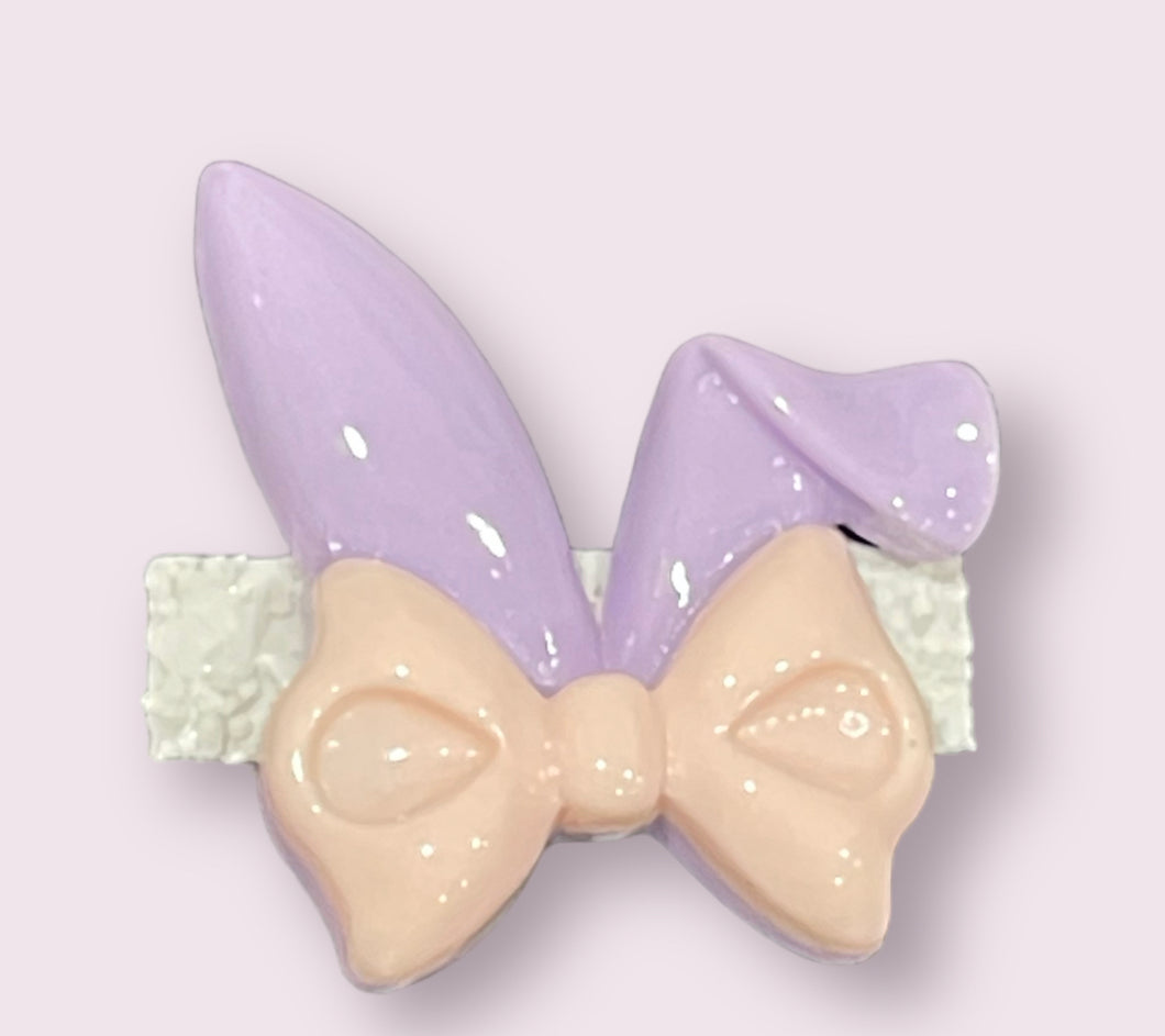 Tiny purple bunny ears