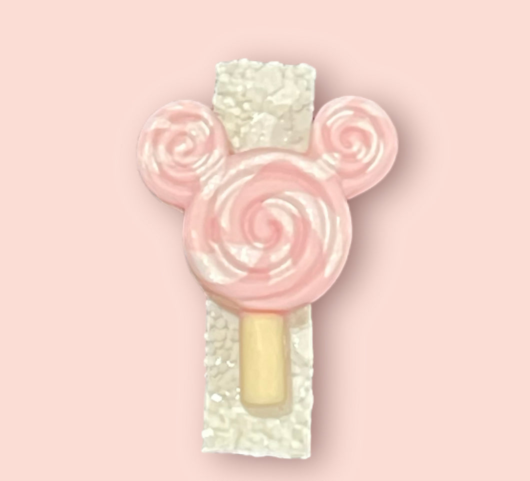 Tiny pink Mickey-pop