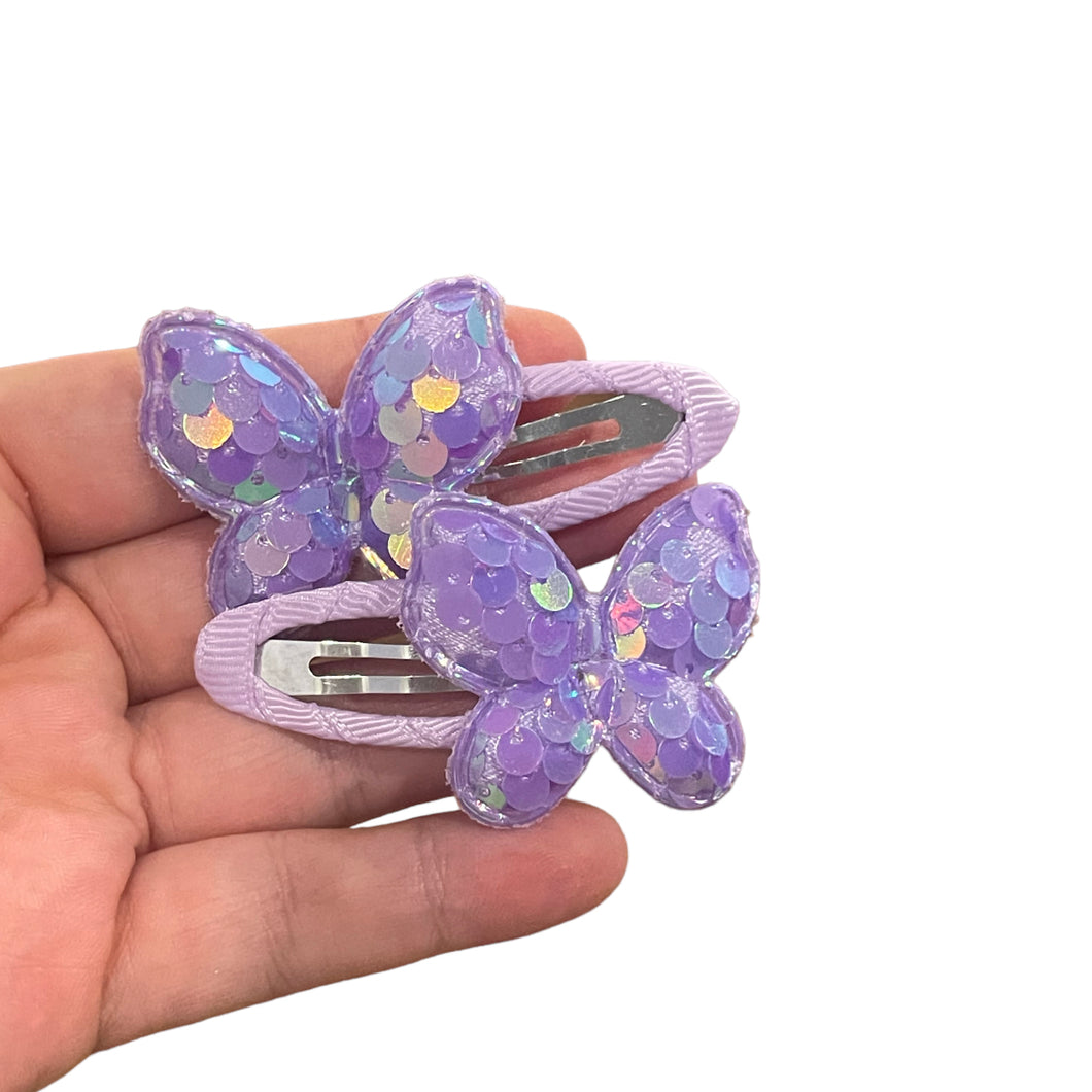 Purple butterfly set