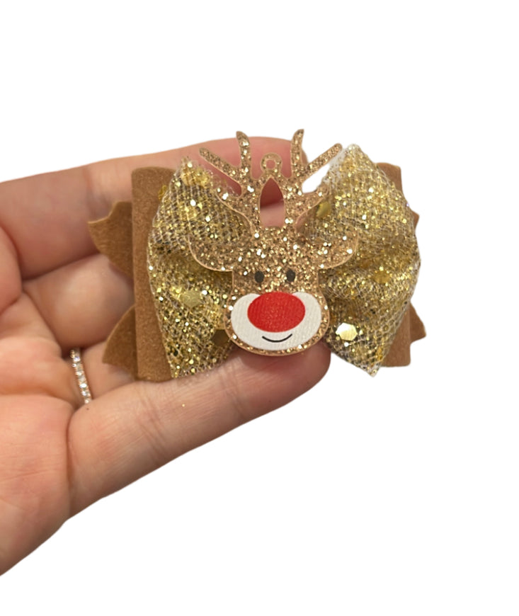 Glittery Rudolph Christmas