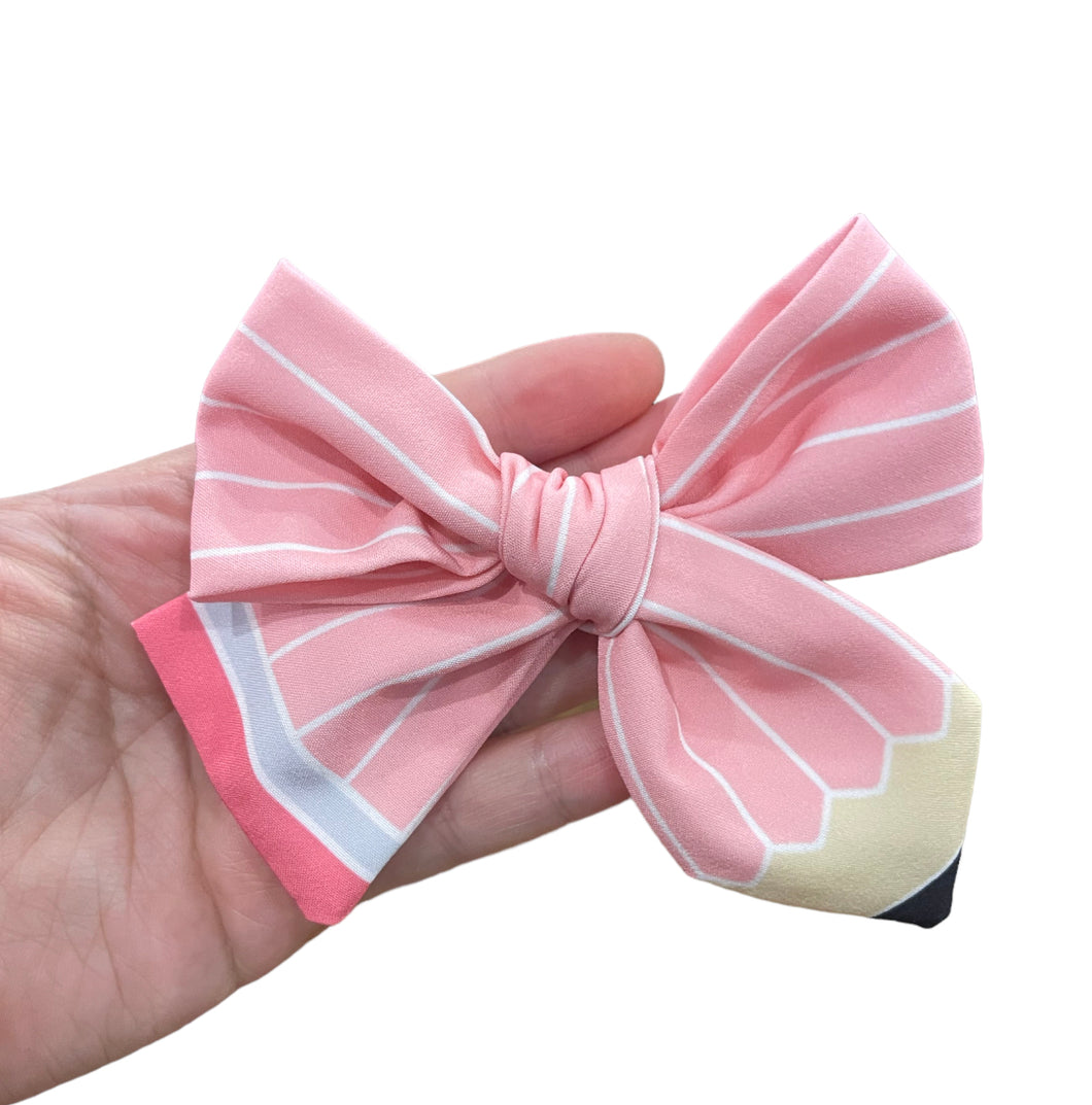 Pink pencil bow