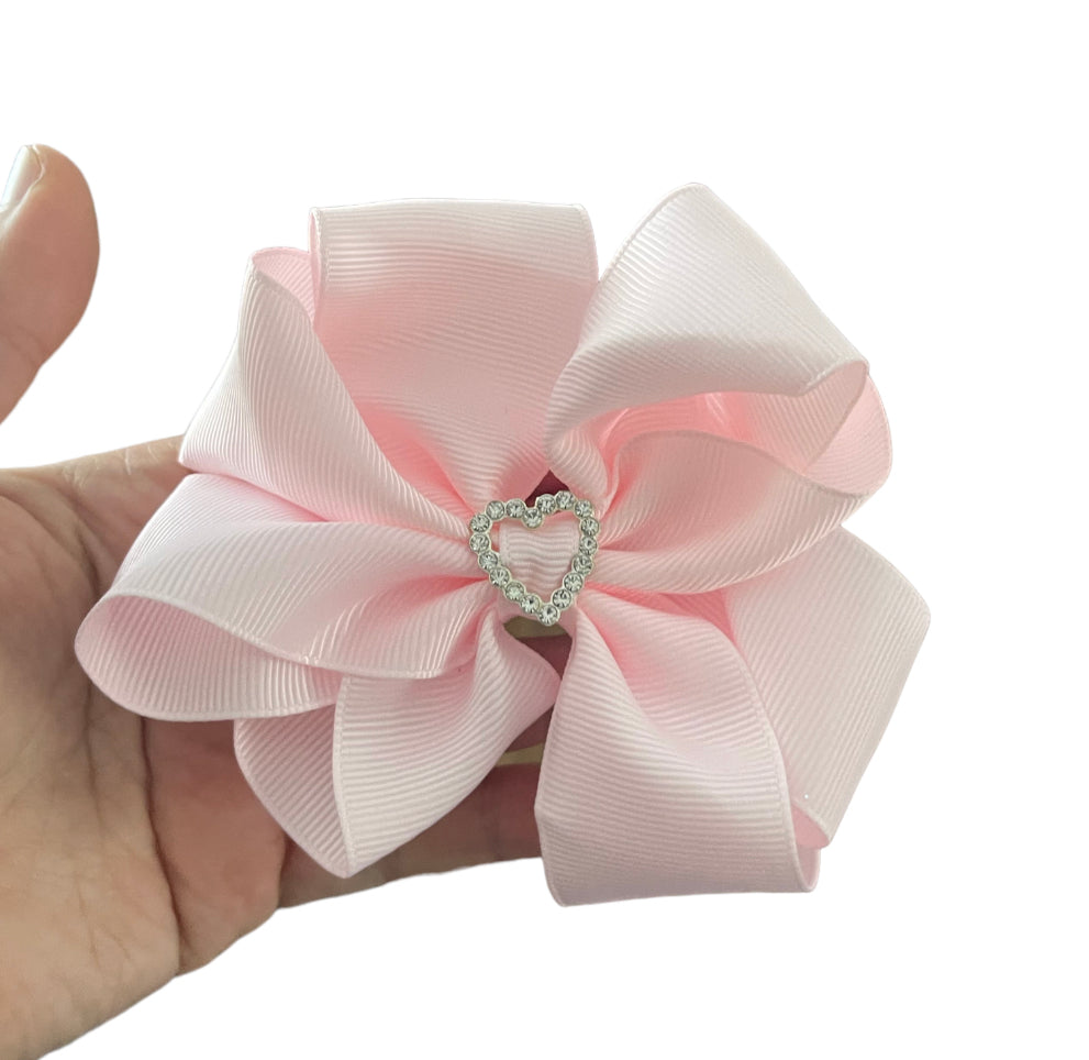 Ribbon bow - light pink