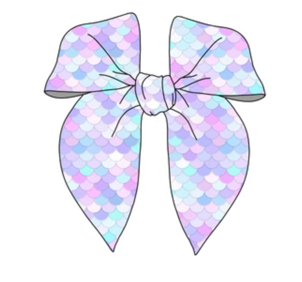 Mermaid scales big bow