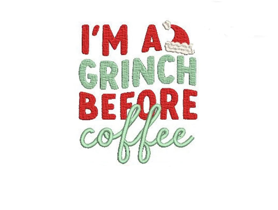 Grinch before coffee - apparel