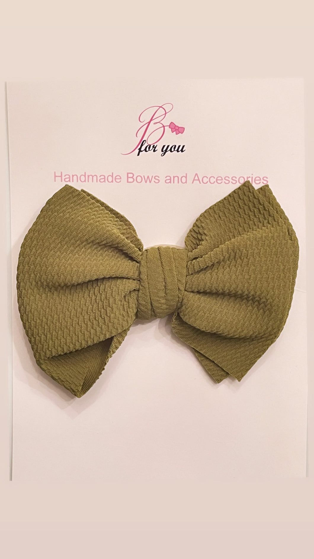 Army green big bow