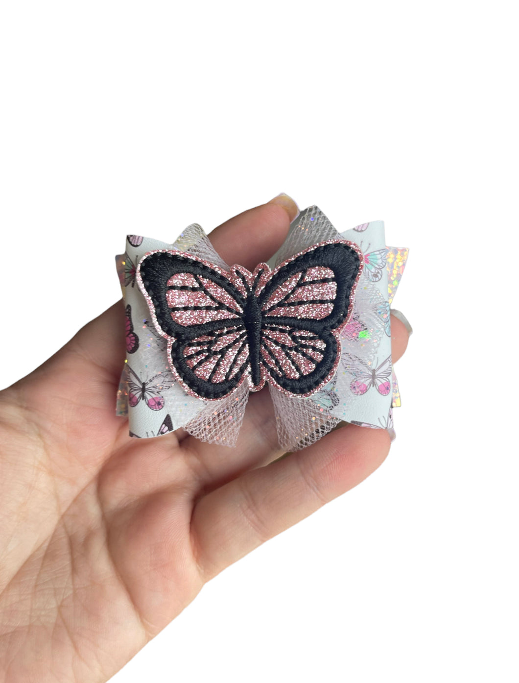 Sweetest pink butterfly bow