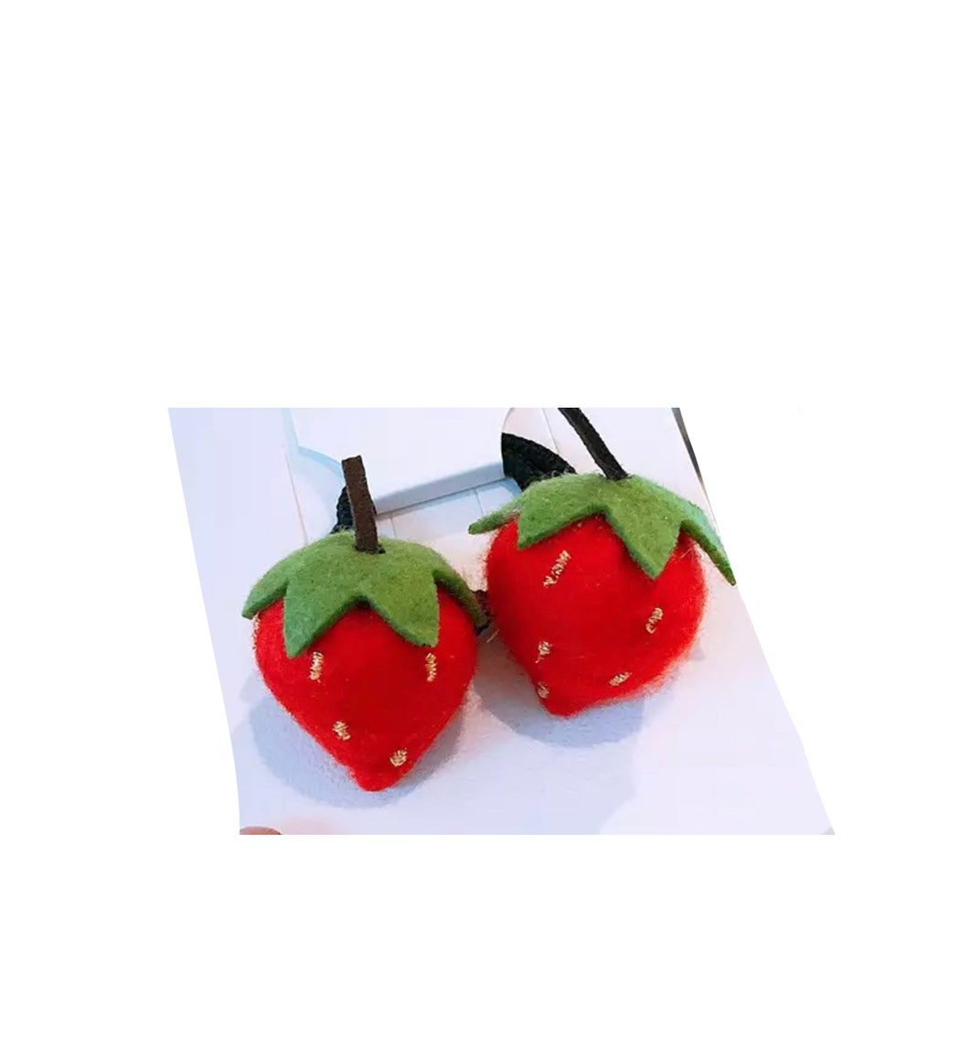 Strawberries on elastics