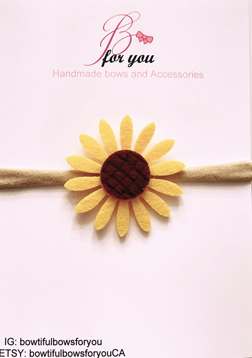 Sunflower headband